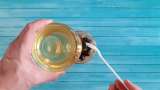 Amestec de cătină și porumbele cu miere în straturi, la borcan - Preparare pas 3