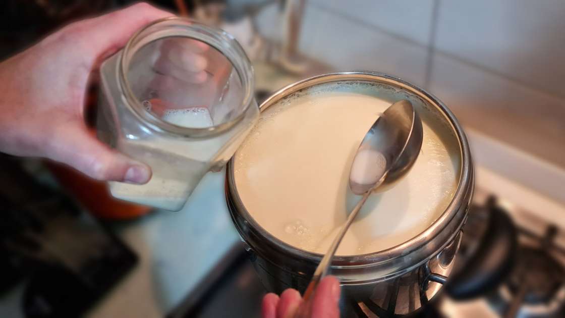 Iaurt de casă din lapte și smântână fermentată, foto 2