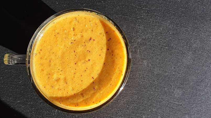 Smoothie de cătină cu măr, ghimbir, polen și miere, foto 5