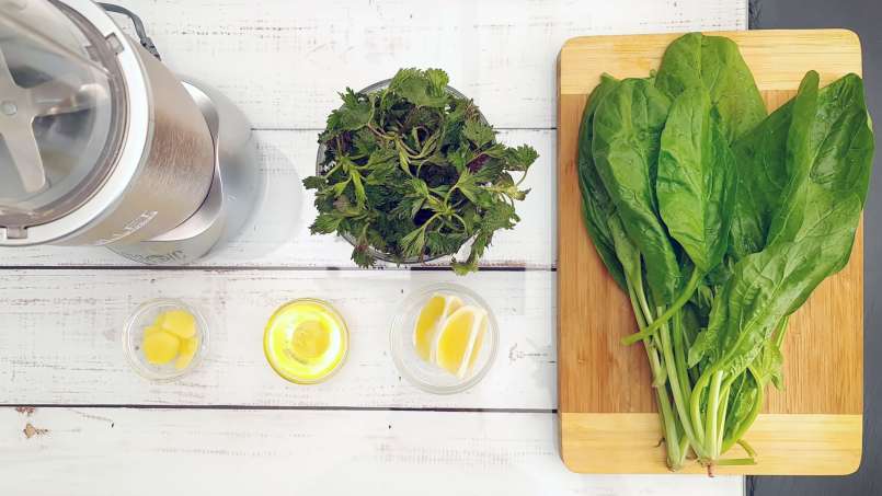 Smoothie revitalizant de Urzică, Spanac, Ghimbir și Lămâie, foto 3