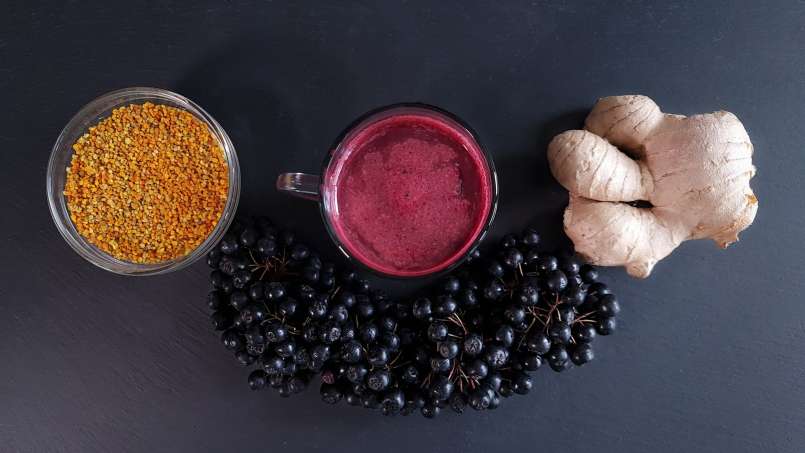 Sirop de aronia cu miere, polen, ghimbir și lămâie, foto 8