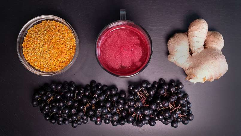Sirop de aronia cu miere, polen, ghimbir și lămâie, foto 9