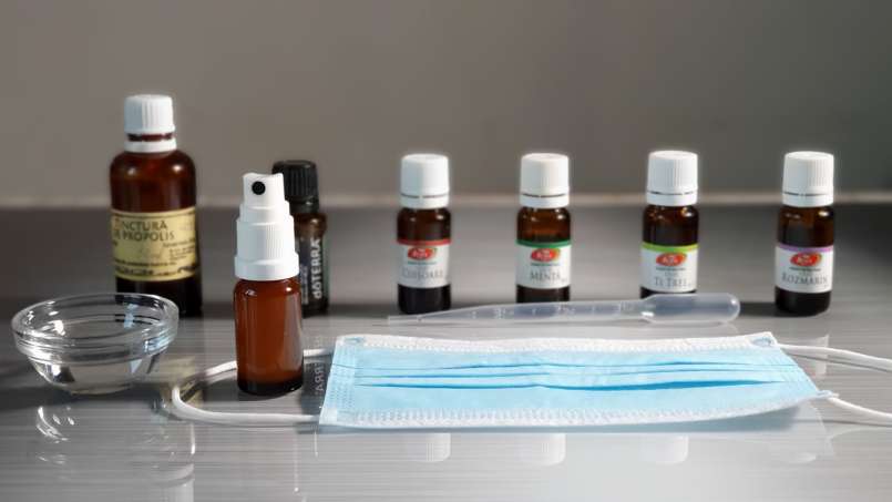 Pulverizator cu propolis și uleiuri esențiale împotriva virusurilor, ideal pentru mască de protecție corona-virus (covid-19), foto 5