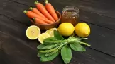 Elixir natural pentru ficat sănătos cu morcovi, miere, lămâi și pătlagină